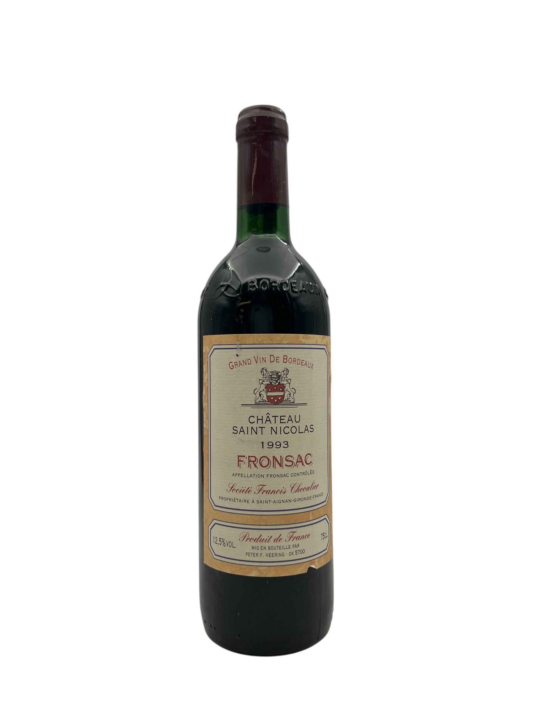 Fronsac Château Saint Nicolas 1993 – Bottles With History