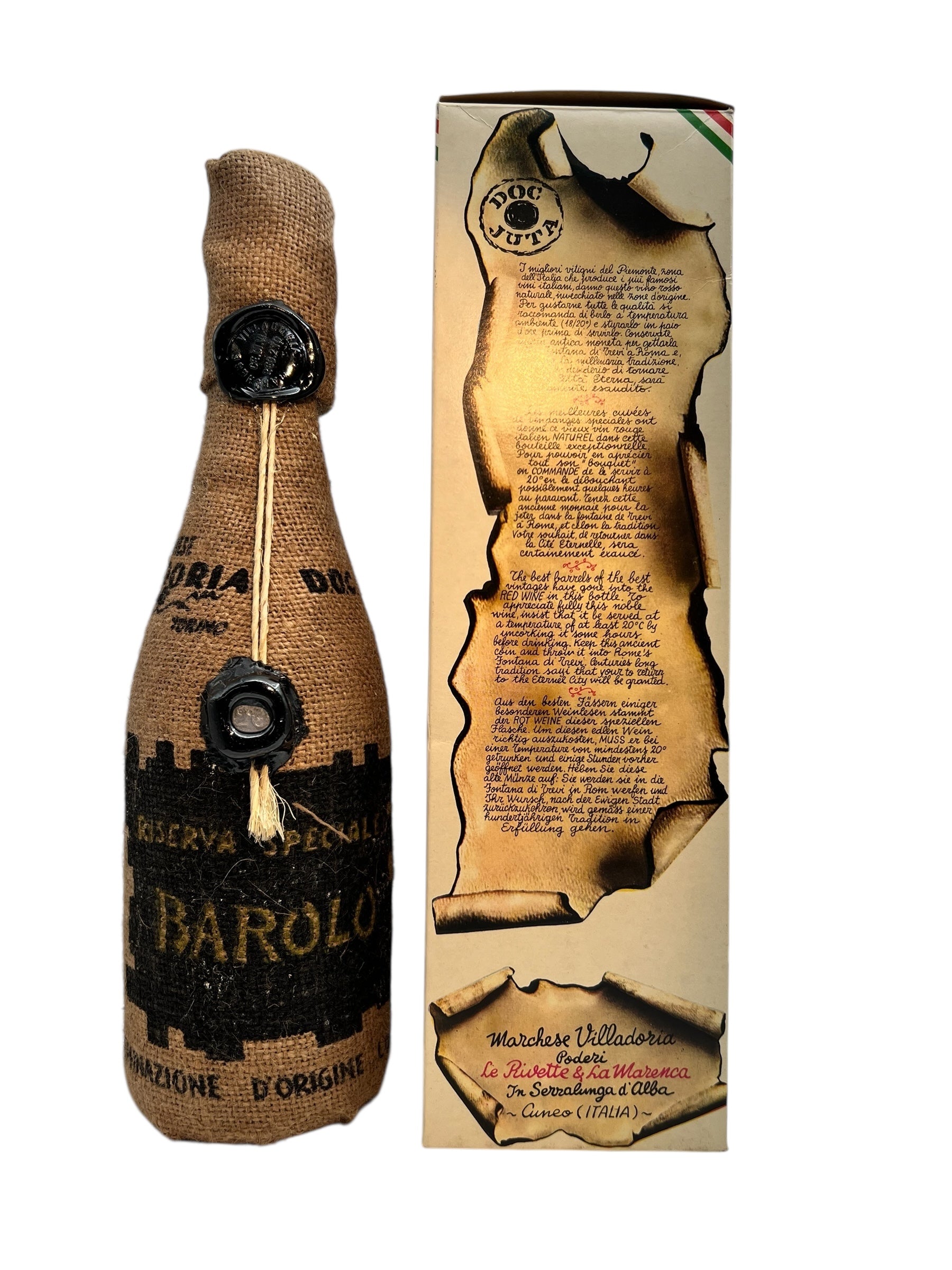 Barolo Marchese Villadoria 1967 Riserva Speciale OWC – Bottles