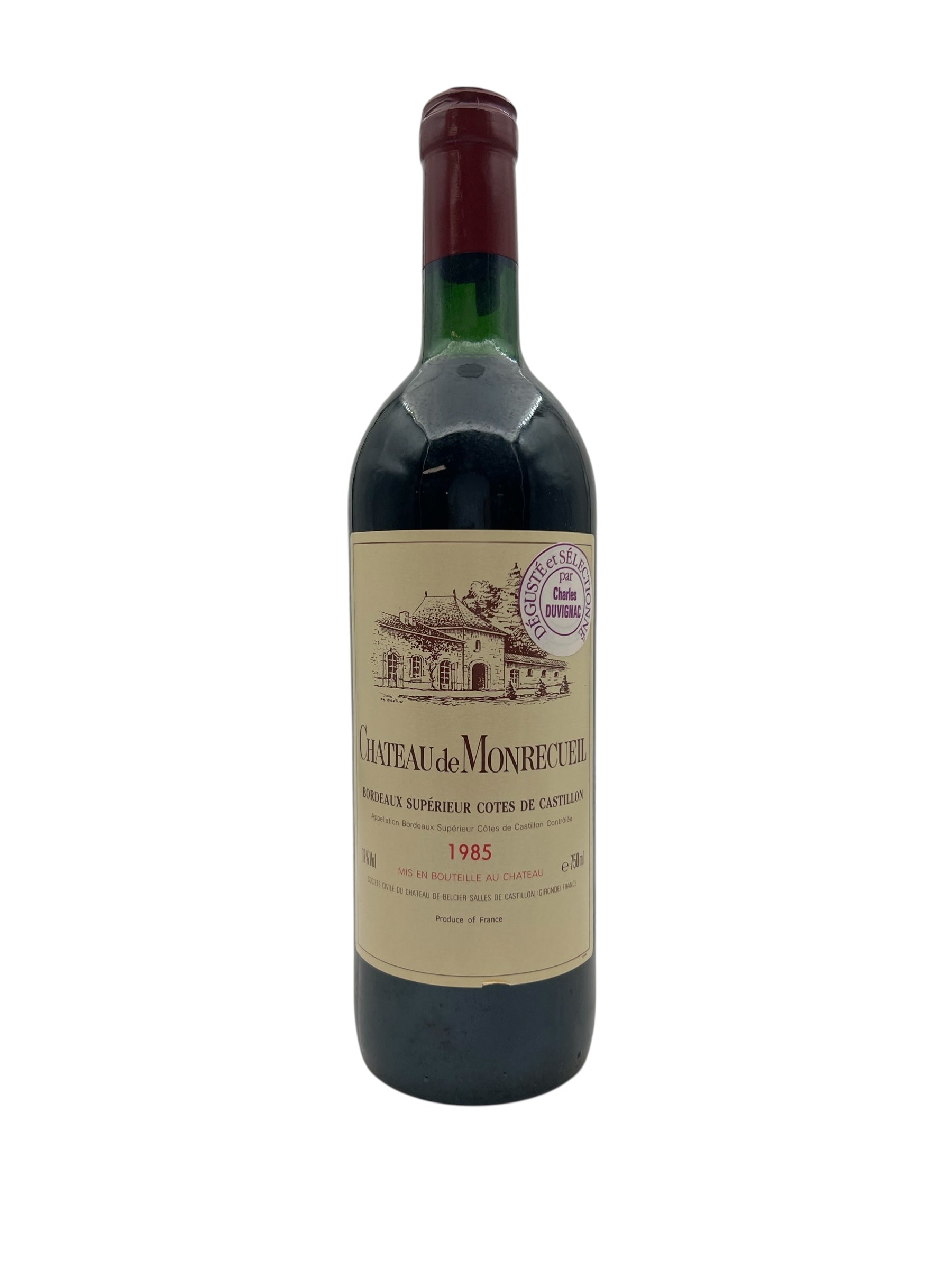Bordeaux 1985 Chateau de Monrecueil – Bottles With History
