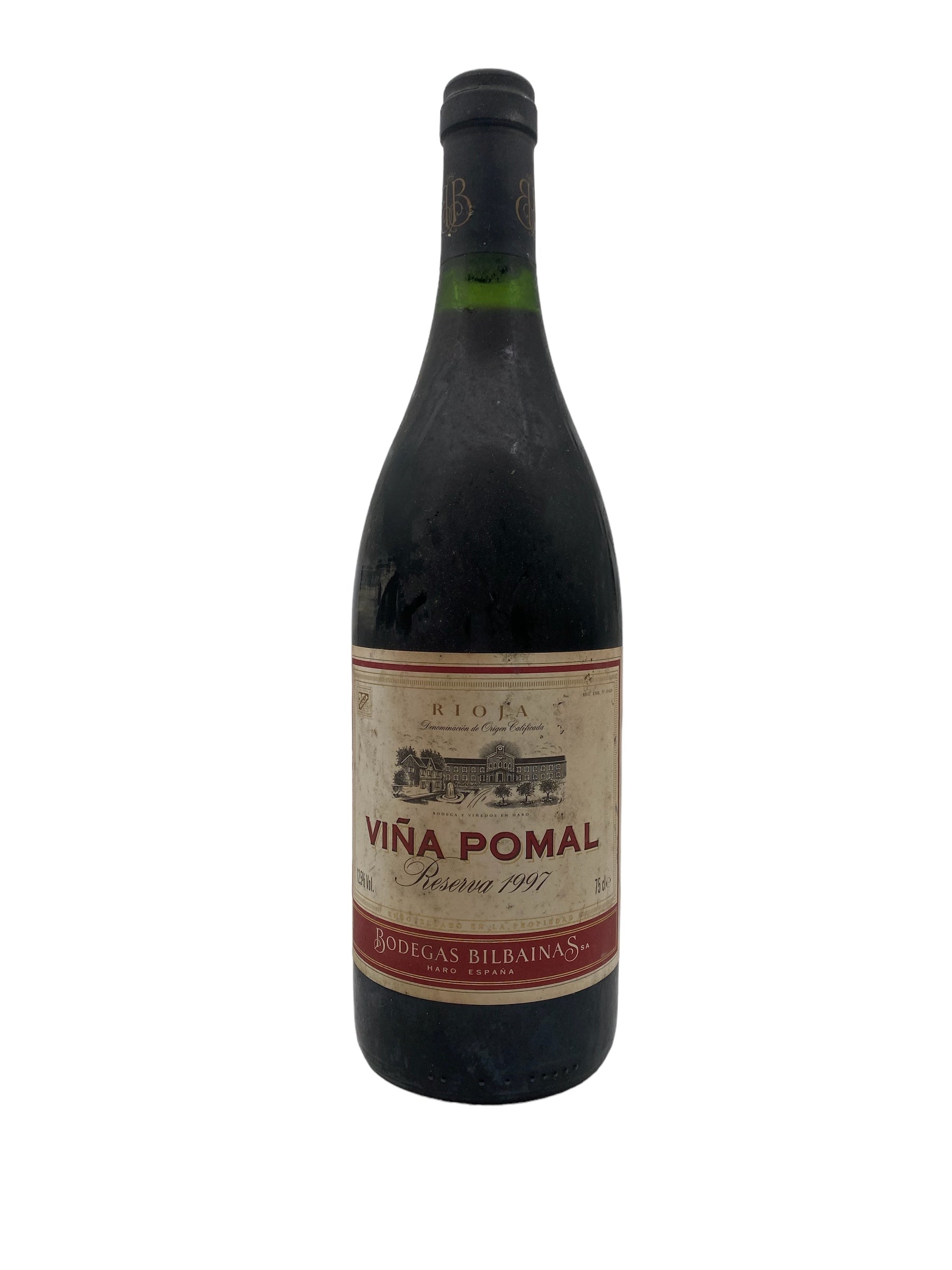 Pomal Rioja Rioja Viña Pomal 1997 bad label – Bottles With History