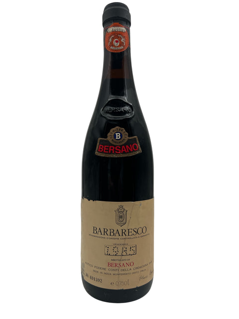 Bersano Barbaresco 1985 BAD LABEL