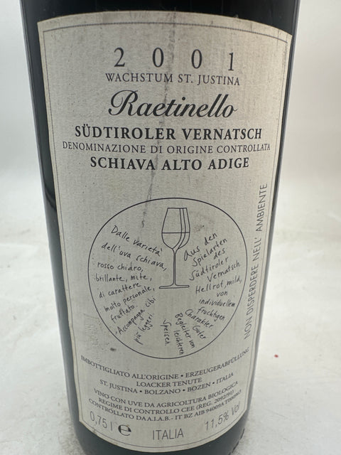 Raetinello Loacker 2019 eleganter Rotwein