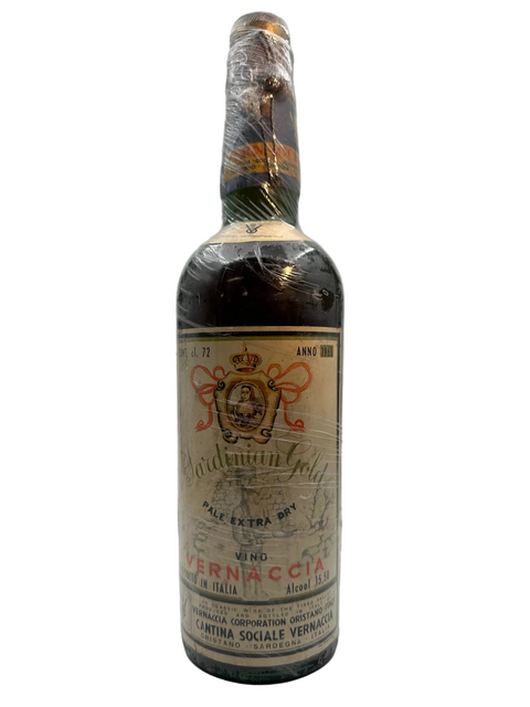 Sardinian Gold Oristano Cantina Sociale Vernaccia 1963 (producer reused labels from 61)