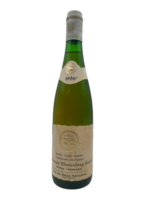 Prädikat Riesling von Mehringer Blattenberg Auslese Halbtrocken 1976