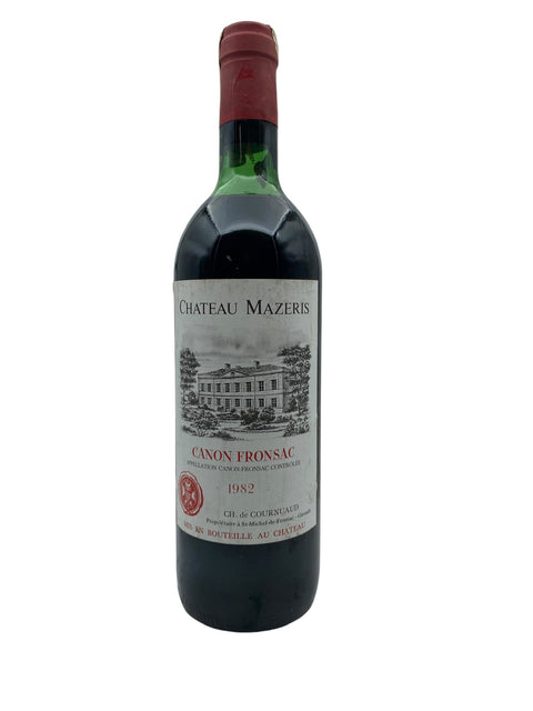 Chateau Mazèris Canon Fronssac 1982