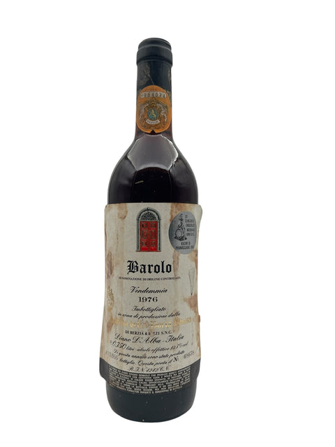 Barolo Giordano Tenenduia 1976 bad label