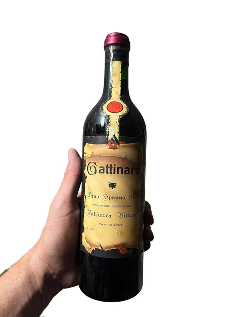 Gattinara 1961 hand painted year by winery