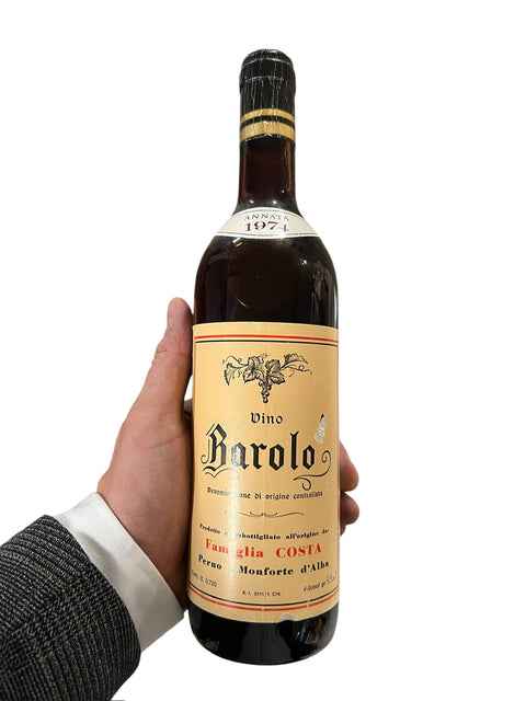 Vino Barolo Familiga Costa 1974