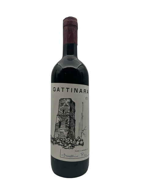 GATTINARA 1989 (Vinbonden har skrevet årstal i hånden)