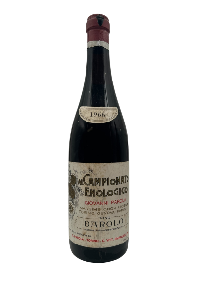 Giovanni Parola Barolo 1966 Al Campionato Enologico