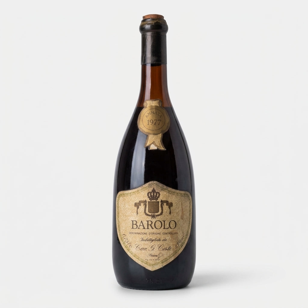 Barolo Cav. G. Ceste 1977 cork issues no cap – Bottles With History