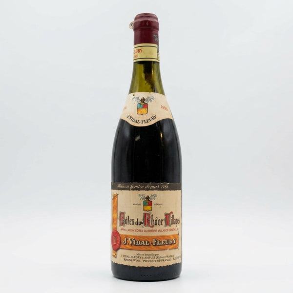 Côtes du Rhône Villages Vidal-Fleury 1990 – Bottles With History