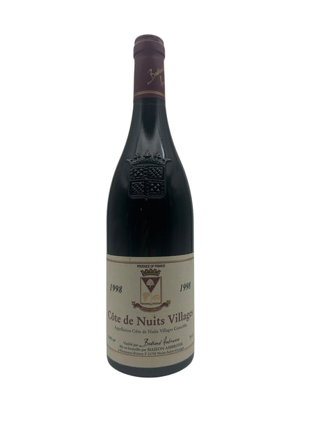 Flaske af Côte de Nuits Villages rødvin 1998 fra Maison Ambroise