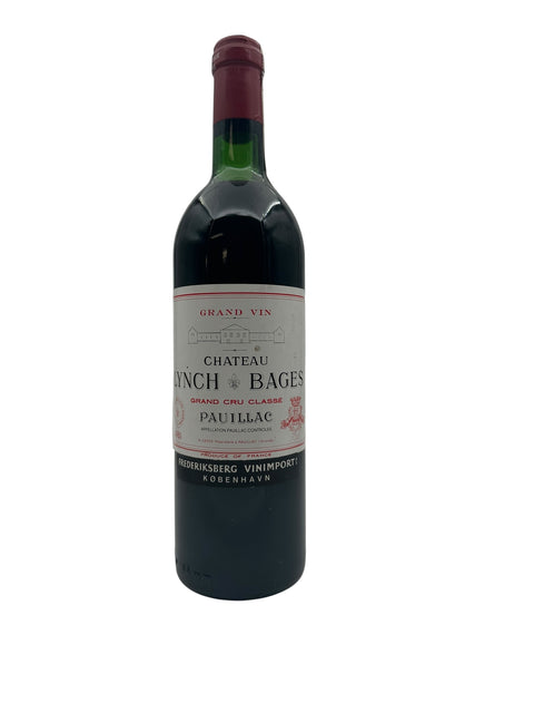 Chateau Lynch Bages 1984 rødvin flaske fra Pauillac