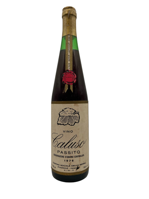 Flaske af Caluso Passito 1976 fra Cantina Sociale della Serra