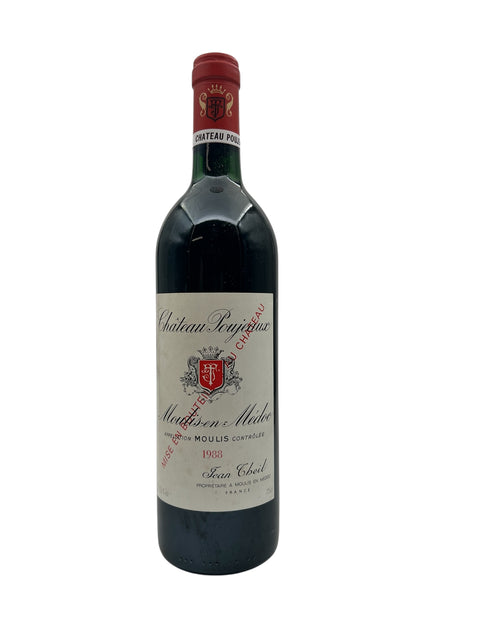 Flaske af Château Poujeaux Moulis-en-Médoc 1988 rødvin