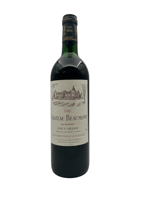 Flaske af Chateau Beaumont 1985 rødvin fra Haut-Médoc