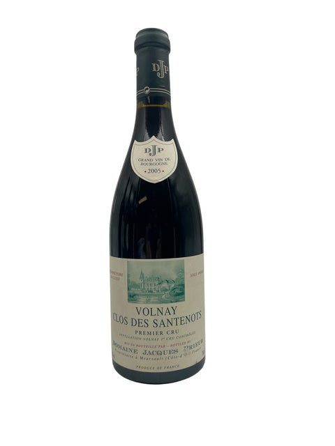 Flaske af Volnay Clos des Santenots Domaine Jacques Prieur 2005