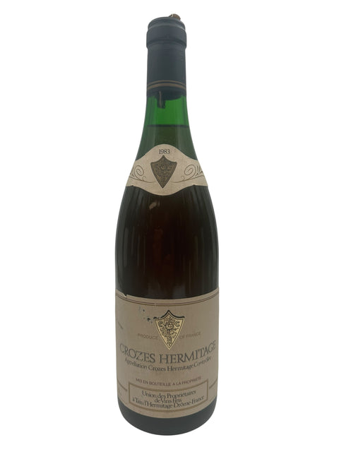 Flaske af Crozes Hermitage Union des Propriétaires 1983