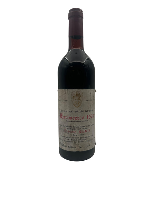 Flaske af Barbaresco 1978 rødvin fra Produttori del Barbaresco