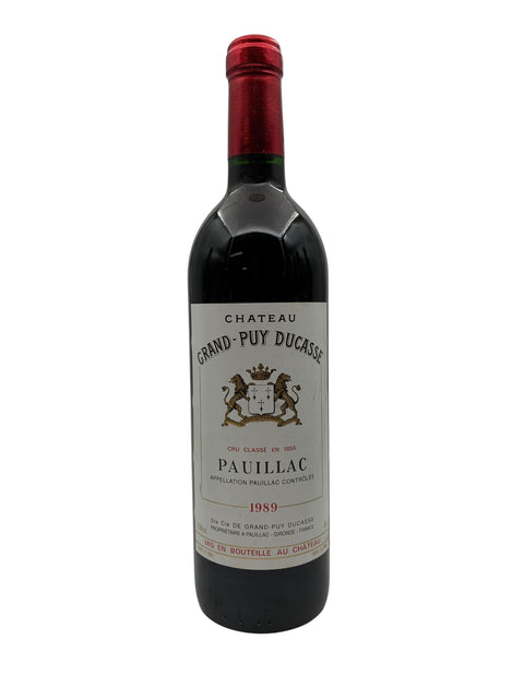 Pauillac Grand Puy Ducasse 1989 flaske