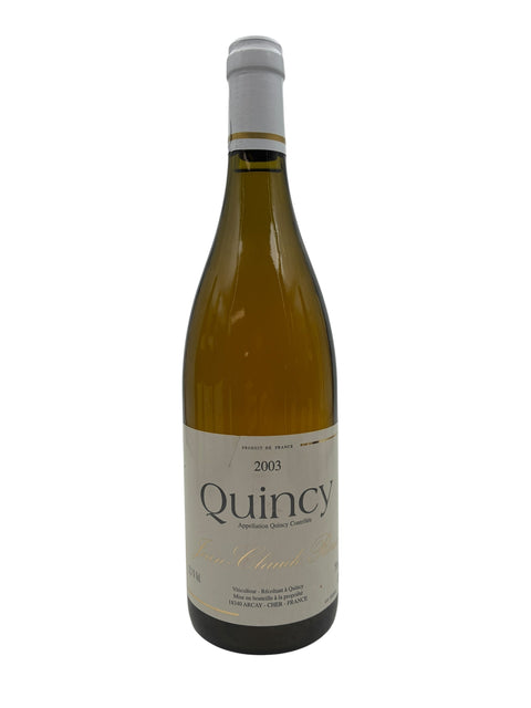 Flaske af Quincy Jean Claude Roux 2003 hvidvin