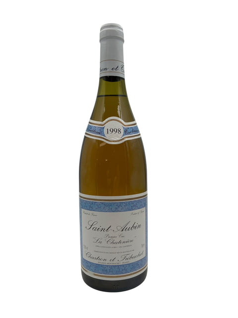 Flaske af Saint-Aubin Châtelain et Fils 1998 hvidvin