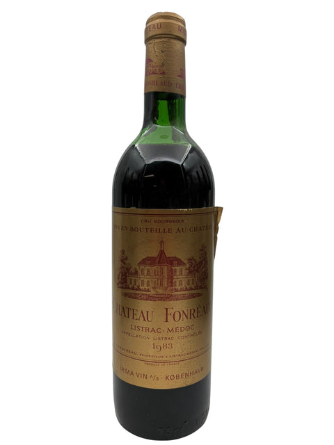 Flaske af Listrac Médoc Château Fonréaud 1983 rødvin