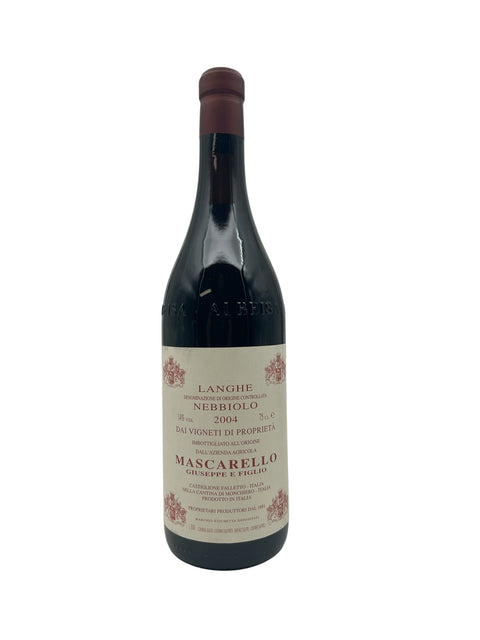 Flaske af Langhe Nebbiolo Mascarello 2004 rødvin