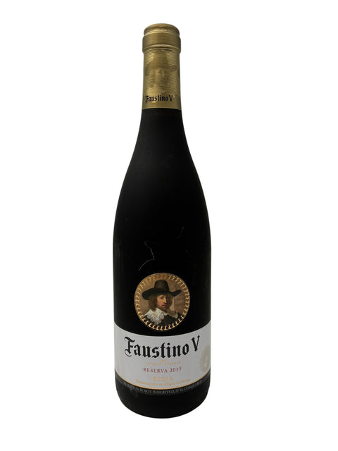 Flaske Faustino V 2015 rødvin fra Rioja