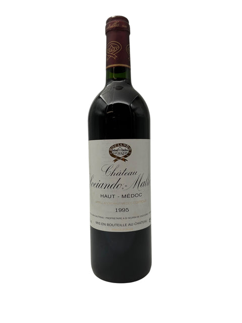 Flaske af Château Sociando-Mallet 1995 rødvin