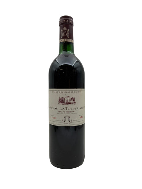 Flaske af Château La Tour Carnet 1995 rødvin fra Haut-Médoc