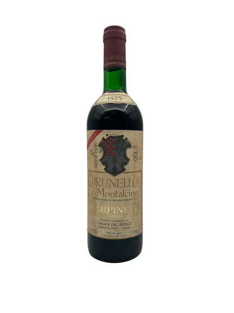 Flaske af Brunello di Montalcino Casale del Bosco 1975 rødvin
