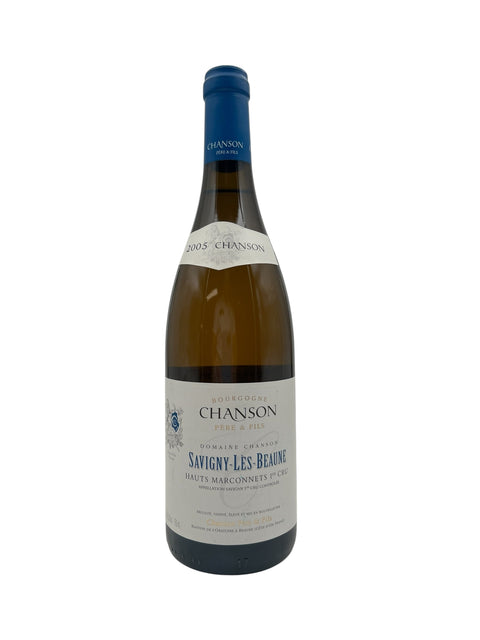 Flaske af Savigny-Les-Beaune Chanson 2005 hvidvin