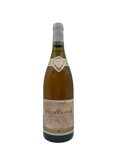 Flaske af Mâcon-Chaintré Maison Champy 1998 hvidvin