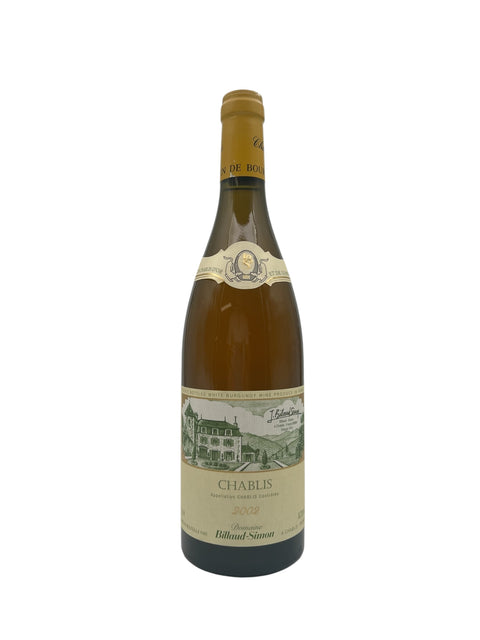 Flaske af Chablis Billaud-Simon 2002 hvidvin