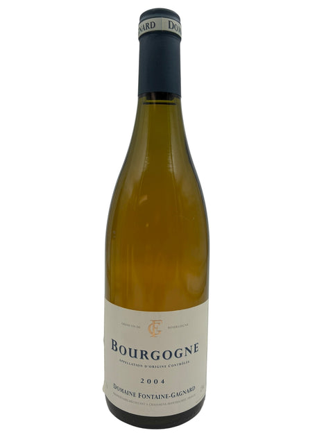 Flaske af Bourgogne Domaine Fontaine-Gagnard 2004 hvidvin