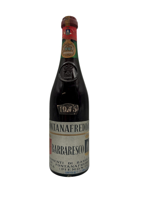 Flaske af Barbaresco Fontanafredda årgang 1945