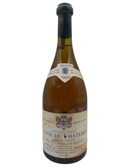 Flaske af Clos du Château Domaine Du Château De Meursault 1990 hvidvin