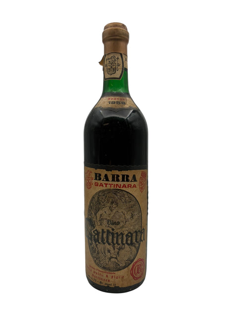 Flaske af Gattinara Barra årgang 1958