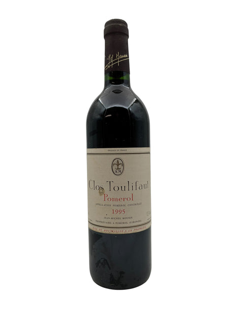 Flaske af Clos Toulifaut Jean-Michel Mouëix 1995 fra Pomerol