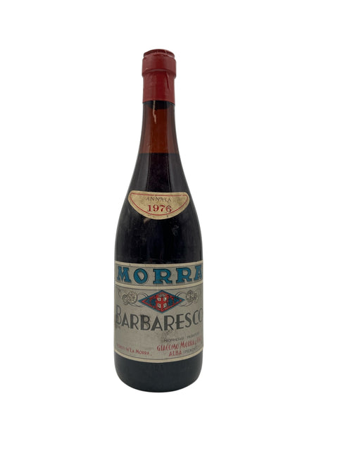 Flaske af Barbaresco Giacomo Morra 1976 rødvin