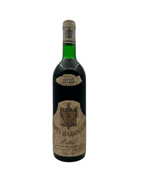 Flaske af Malbec Rota Badoglio 1975 rødvin