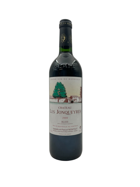 Flaske af Chateau Les Jonqueyres 2000 Rødvin fra Blaye