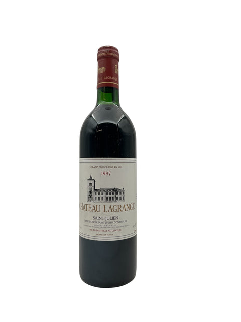 Flaske af Chateau Lagrange 1987 rødvin