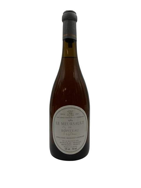 Flaske af Le Meursault Ropiteau 1989 hvidvin