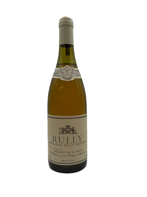 Flaske af Rully Domaine de la Folie 1989 hvidvin