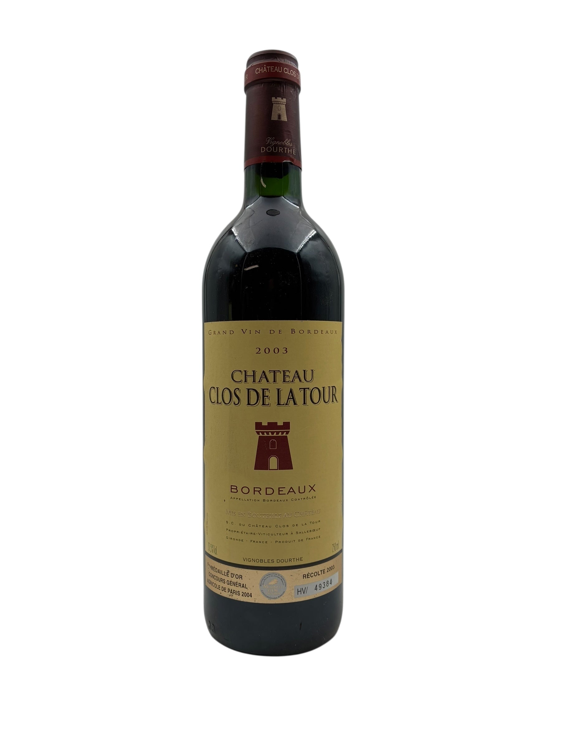 Chateau Clos de La Tour 2003 – Bottles With History