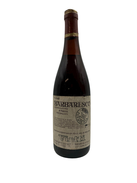 Flaske af Barbaresco Vinetti fra 1968