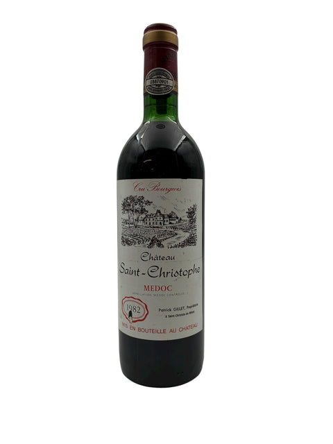 Flaske af Château Saint-Christophe 1982 Médoc rødvin
